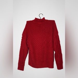 american eagle mock neck sweater